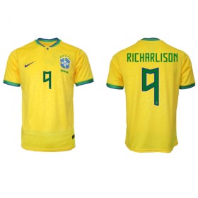 Brasilien Richarlison #9 Hemmakläder VM 2022 Kortärmad